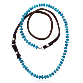 True Self Discovery: Apatite Confidence Necklace - Rustic Version