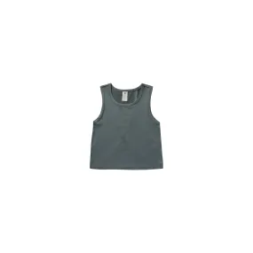 tulip-back tech tank || indigo