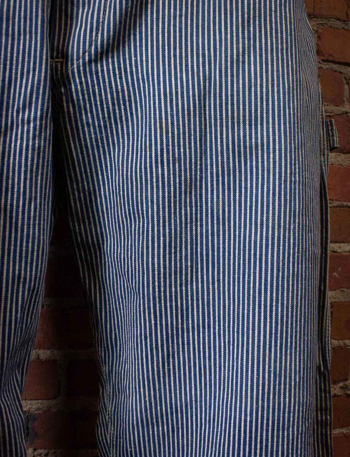 Vintage Lee Pinstripe Denim Overalls 60s 39x28