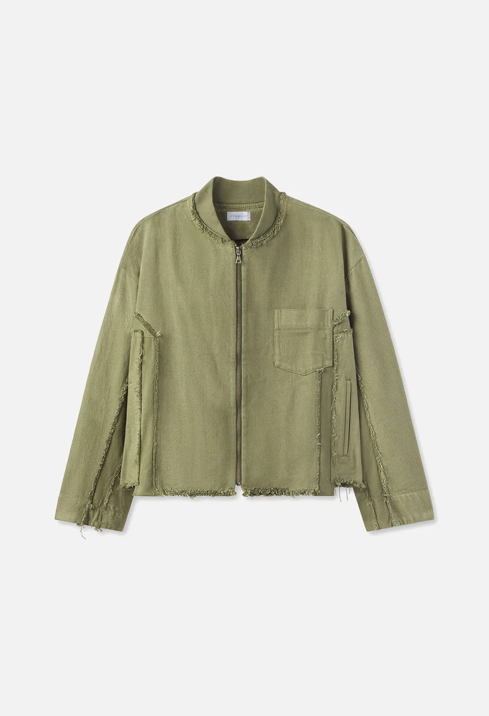 Vintage Slab Zip Jacket / Olive