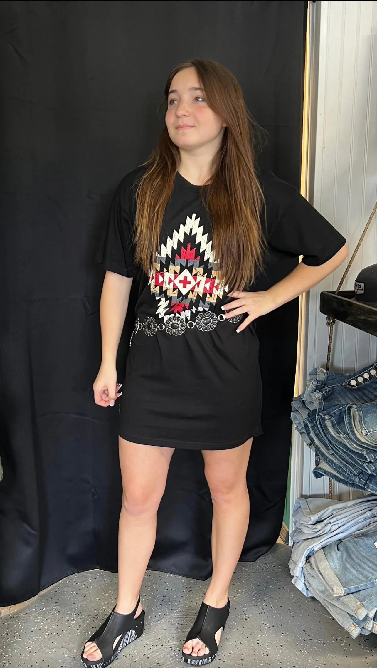 WALK THIS WAY BOYFRIEND TSHIRT DRESS