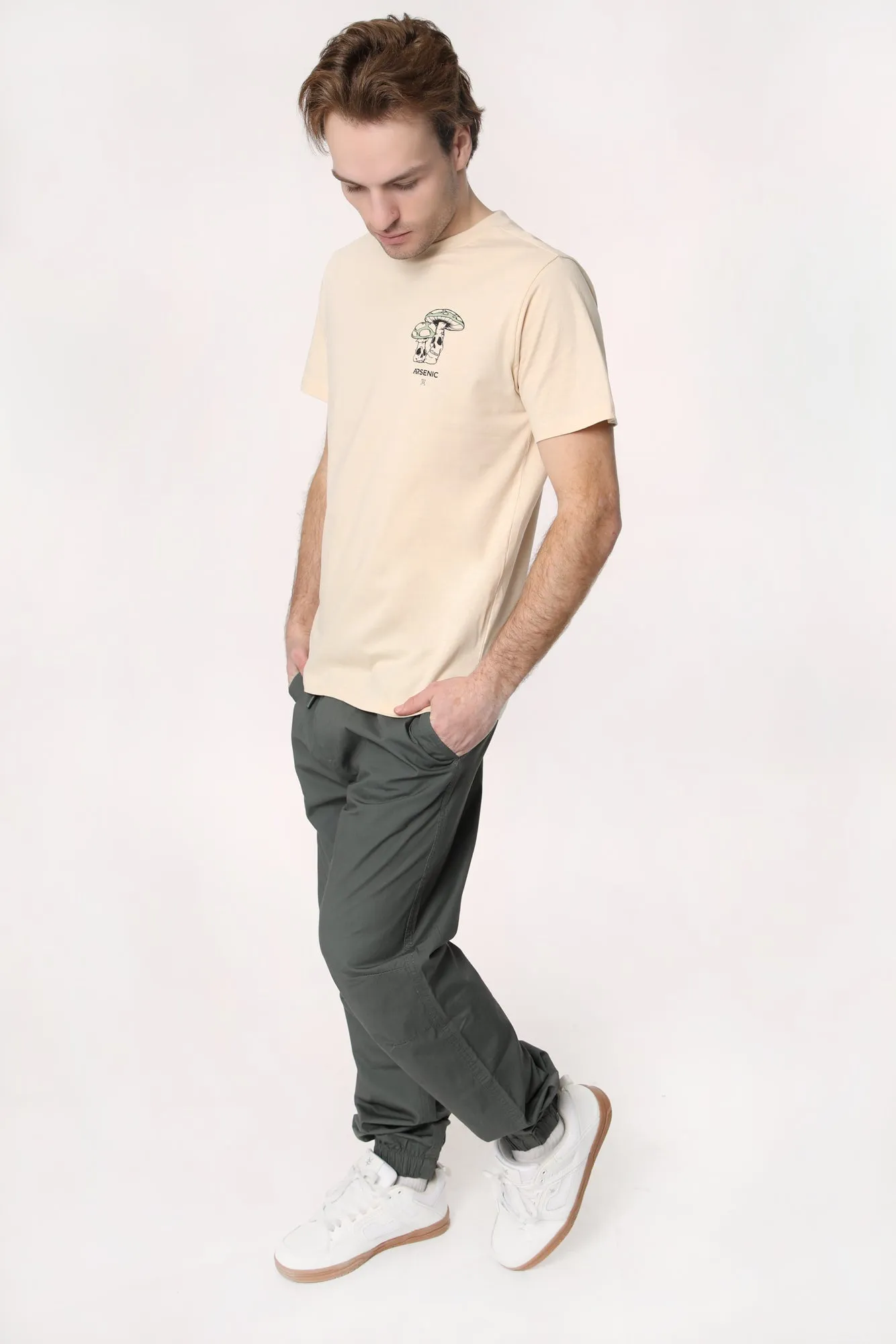 West49 Mens Relaxed Poplin Jogger