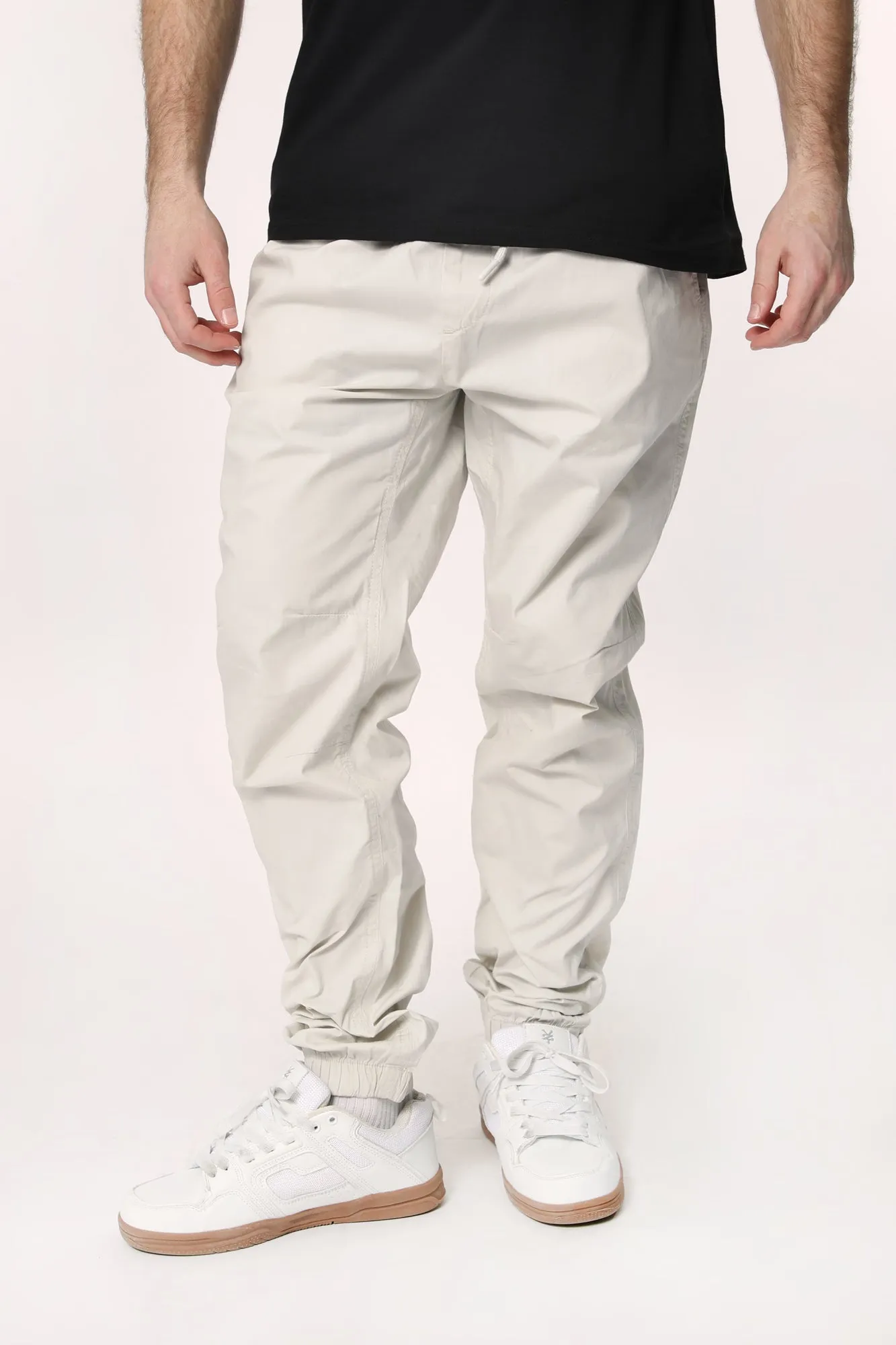 West49 Mens Relaxed Poplin Jogger