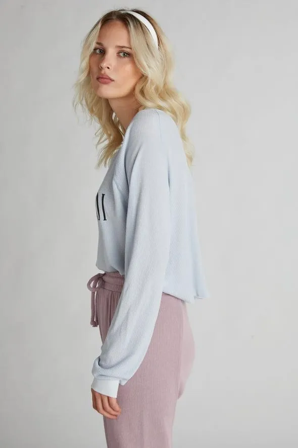 Wildfox Excusez Moi Monte Crop Sweater