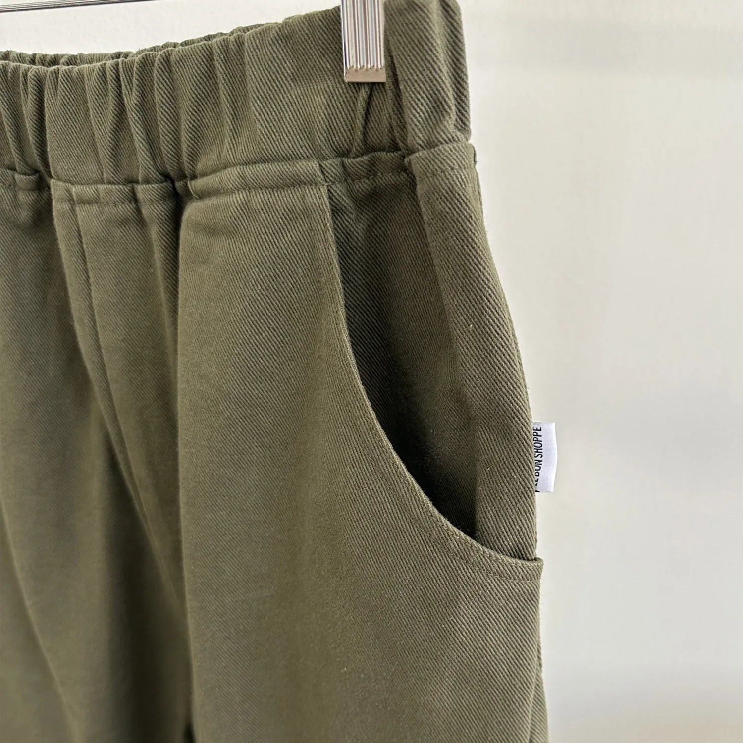 Womens Cotton Arc Pants - Olive Canvas