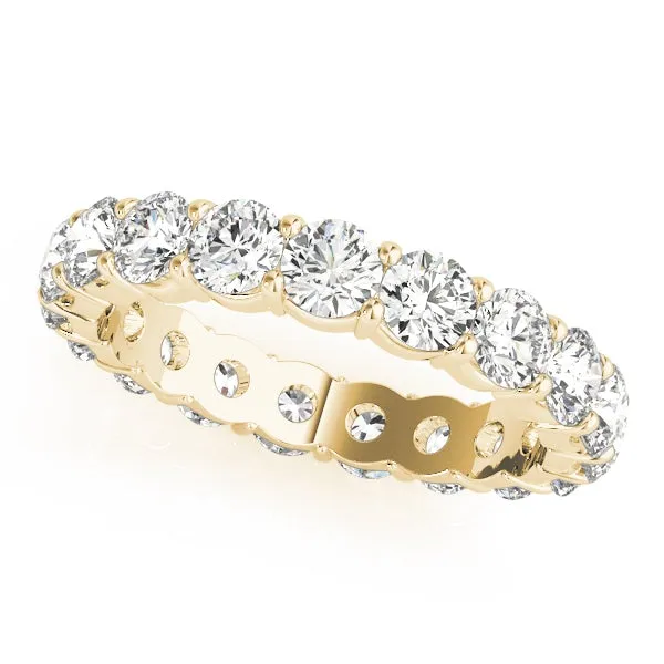 XENA 2.8 Carat Diamond Eternity Band in 14K - 18K Gold or Platinum 15 pointer F Color VS1 Clarity U Shape Shared Prong By Mike Nekta SIZE 4.5 to 5.5